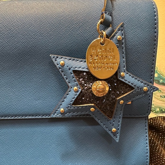 Henri Bendel Blue Handbag with Star Charm - Picture 4 of 12
